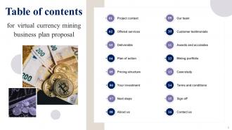 Virtual Currency Mining Business Plan Proposal Powerpoint Presentation Slides Informative Ideas