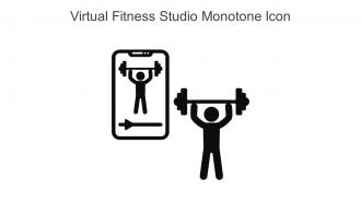 Virtual Fitness Studio Monotone Icon In Powerpoint Pptx Png And Editable Eps Format