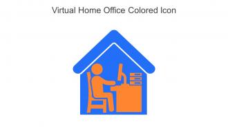 Virtual Home Office Colored Icon In Powerpoint Pptx Png And Editable Eps Format