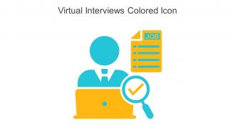 Virtual Interviews Colored Icon In Powerpoint Pptx Png And Editable Eps Format
