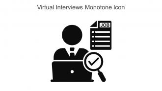 Virtual Interviews Monotone Icon In Powerpoint Pptx Png And Editable Eps Format