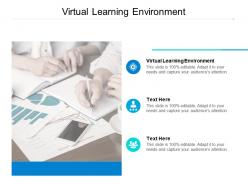 Virtual learning environment ppt powerpoint presentation summary clipart images cpb