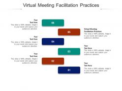 Virtual meeting facilitation practices ppt powerpoint presentation inspiration graphics pictures cpb