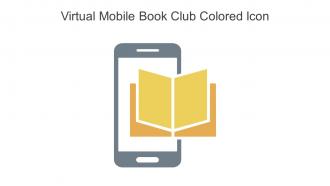 Virtual Mobile Book Club Colored Icon In Powerpoint Pptx Png And Editable Eps Format