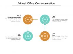 Virtual office communication ppt powerpoint presentation icon grid cpb
