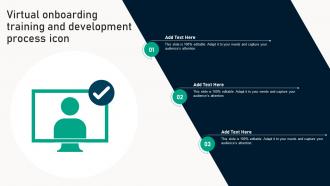 Virtual Onboarding Training And Development Process Icon