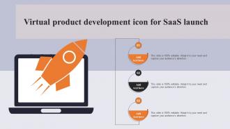 Virtual Product Development Icon For Saas Launch