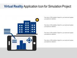 Virtual reality application icon for simulation project