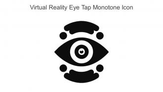 Virtual Reality Eye Tap Monotone Icon In Powerpoint Pptx Png And Editable Eps Format