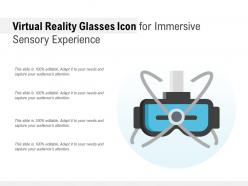 Virtual Reality Glasses Icon For Immersive Sensory Experience