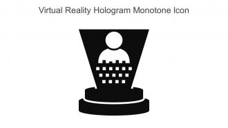 Virtual Reality Hologram Monotone Icon In Powerpoint Pptx Png And Editable Eps Format