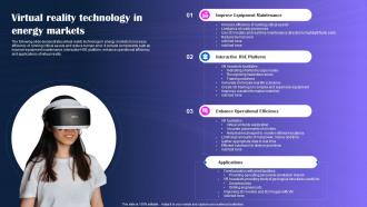 Virtual Reality Technology In Energy Markets