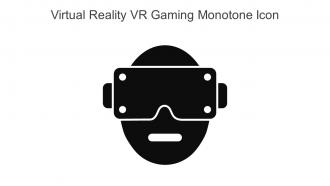 Virtual Reality VR Gaming Monotone Icon In Powerpoint Pptx Png And Editable Eps Format