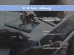 Virtual sales technology ppt powerpoint presentation show influencers cpb