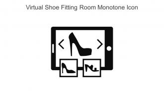 Virtual Shoe Fitting Room Monotone Icon In Powerpoint Pptx Png And Editable Eps Format