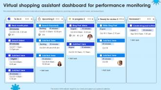 Virtual Shopping Assistant Dashboard For Performance Monitoring