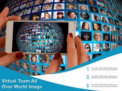 Virtual team all over world image