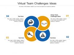 Virtual team challenges ideas ppt powerpoint presentation ideas designs download cpb
