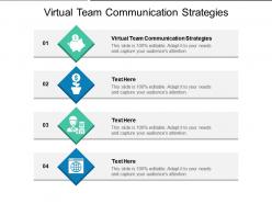 Virtual team communication strategies ppt powerpoint presentation diagram lists cpb