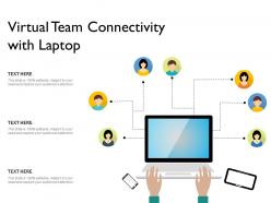 Virtual team connectivity with laptop