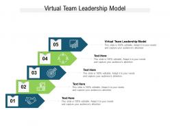 Virtual team leadership model ppt powerpoint presentation file guide cpb