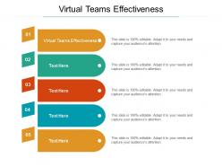 Virtual teams effectiveness ppt powerpoint presentation ideas layouts cpb