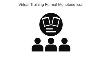 Virtual Training Format Monotone Icon In Powerpoint Pptx Png And Editable Eps Format