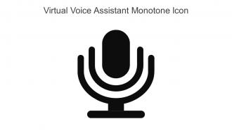 Virtual Voice Assistant Monotone Icon In Powerpoint Pptx Png And Editable Eps Format