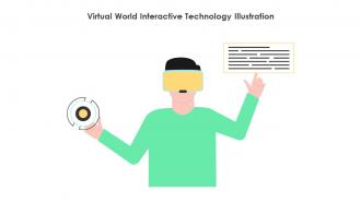 Virtual Vorld Interactive Technology Illustration