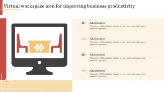 Virtual Workspace Icon For Improving Business Productivity