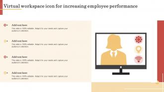 Virtual Workspace Icon For Increasing Employee Performance