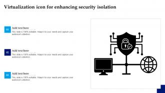 Virtualization Icon For Enhancing Security Isolation