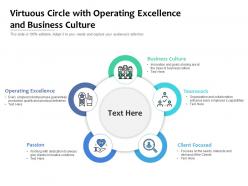 Virtuous circle with operating excellence and business culture