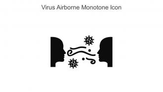 Virus Airborne Monotone Icon In Powerpoint Pptx Png And Editable Eps Format