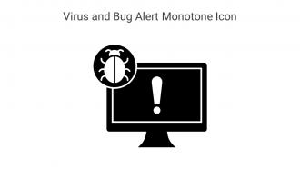 Virus And Bug Alert Monotone Icon In Powerpoint Pptx Png And Editable Eps Format