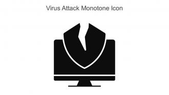 Virus Attack Monotone Icon In Powerpoint Pptx Png And Editable Eps Format