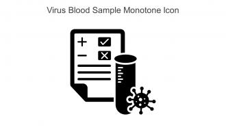 Virus Blood Sample Monotone Icon In Powerpoint Pptx Png And Editable Eps Format