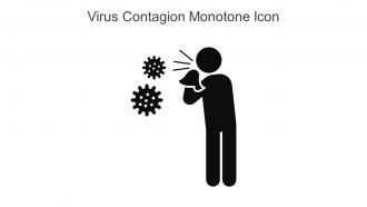 Virus Contagion Monotone Icon In Powerpoint Pptx Png And Editable Eps Format
