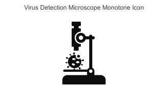 Virus Detection Microscope Monotone Icon In Powerpoint Pptx Png And Editable Eps Format
