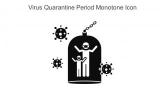 Virus Quarantine Period Monotone Icon In Powerpoint Pptx Png And Editable Eps Format