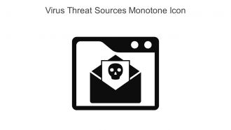 Virus Threat Sources Monotone Icon In Powerpoint Pptx Png And Editable Eps Format