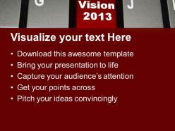 Vision 2013 business concept powerpoint templates ppt themes and graphics 0113