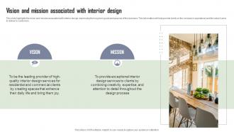 Vision And Mission Associated With Interior Design Company Overview