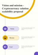 Vision And Mission Cryptocurrency Solution Scalability Proposal One Pager Sample Example Document