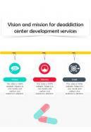 Vision And Mission For Deaddiction Center Development One Pager Sample Example Document