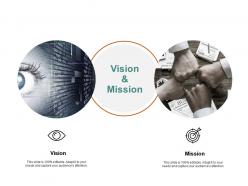 Vision and mission goal arrows e329 ppt powerpoint presentation file grid