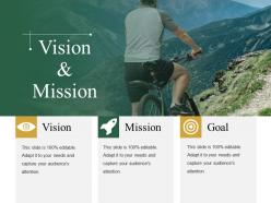 Vision and mission presentation graphics
