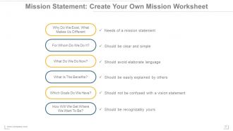 Vision and mission statements powerpoint presentation slides