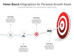 Vision board for personal growth goals infographic template