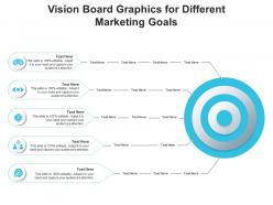 Vision board graphics for different marketing goals infographic template